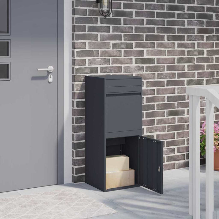 Cassetta per pacchi Antracite 41 x 38 x 103 cm Acciaio 874935