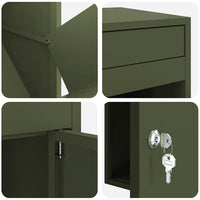 Cassetta per pacchi Oliver verde 41 x 38 x 103 cm Acciaio 874936