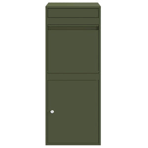 vidaXL Cassetta per pacchi Oliver verde 41 x 38 x 103 cm Acciaio