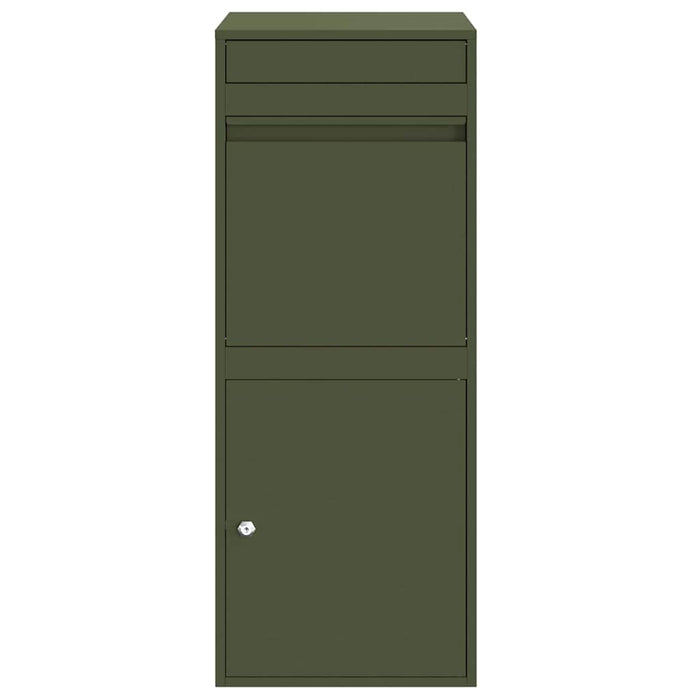 vidaXL Cassetta per pacchi Oliver verde 41 x 38 x 103 cm Acciaio