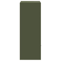 vidaXL Cassetta per pacchi Oliver verde 41 x 38 x 103 cm Acciaio