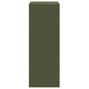 vidaXL Cassetta per pacchi Oliver verde 41 x 38 x 103 cm Acciaio