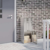 Cassetta per pacchi Nero 41 x 38 x 103 cm Acciaio inossidabile 874937