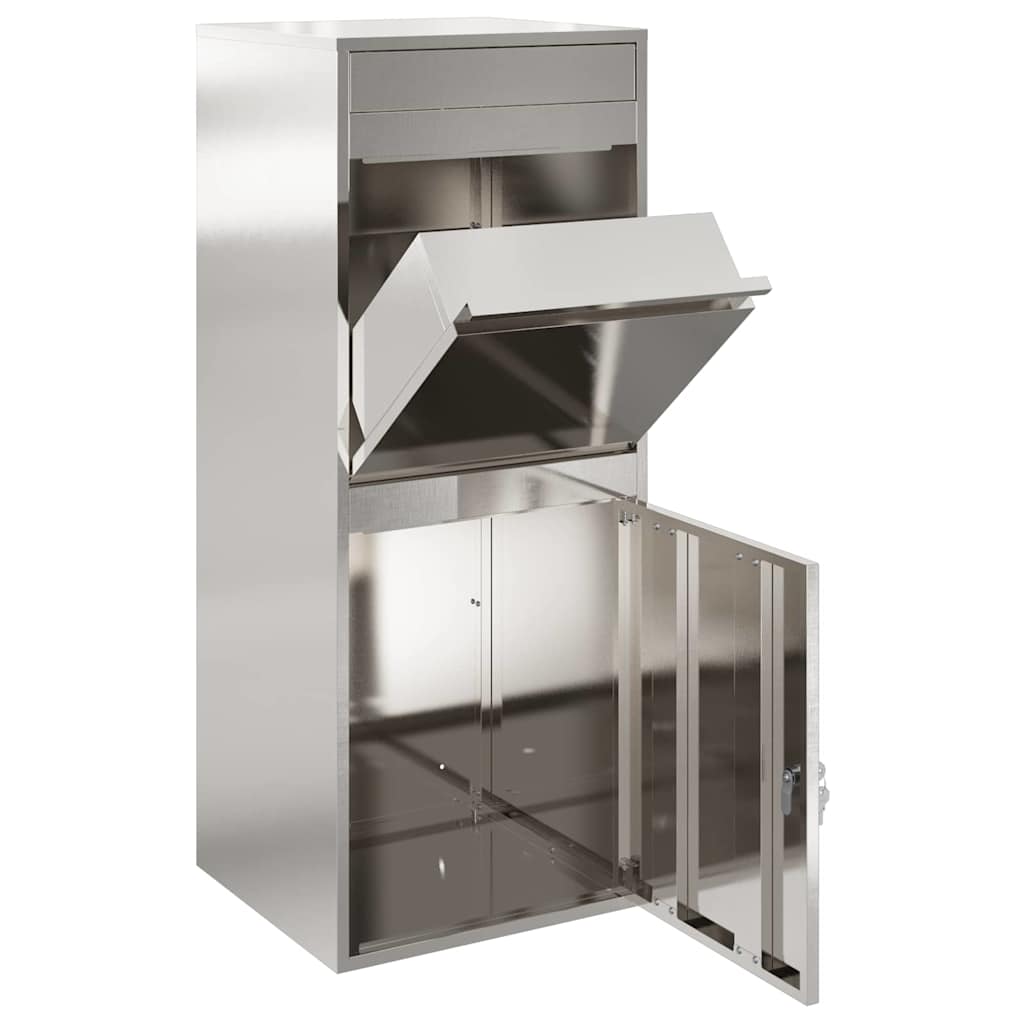 Cassetta per pacchi Nero 41 x 38 x 103 cm Acciaio inossidabile 874937