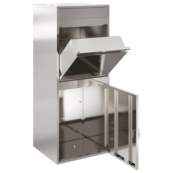 Cassetta per pacchi Nero 41 x 38 x 103 cm Acciaio inossidabile 874937