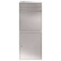 Cassetta per pacchi Nero 41 x 38 x 103 cm Acciaio inossidabile 874937