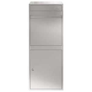 Cassetta per pacchi Nero 41 x 38 x 103 cm Acciaio inossidabile 874937