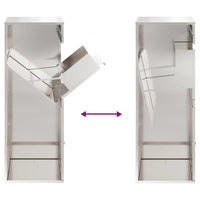 vidaXL Cassetta per pacchi Nero 41 x 38 x 103 cm Acciaio inossidabile