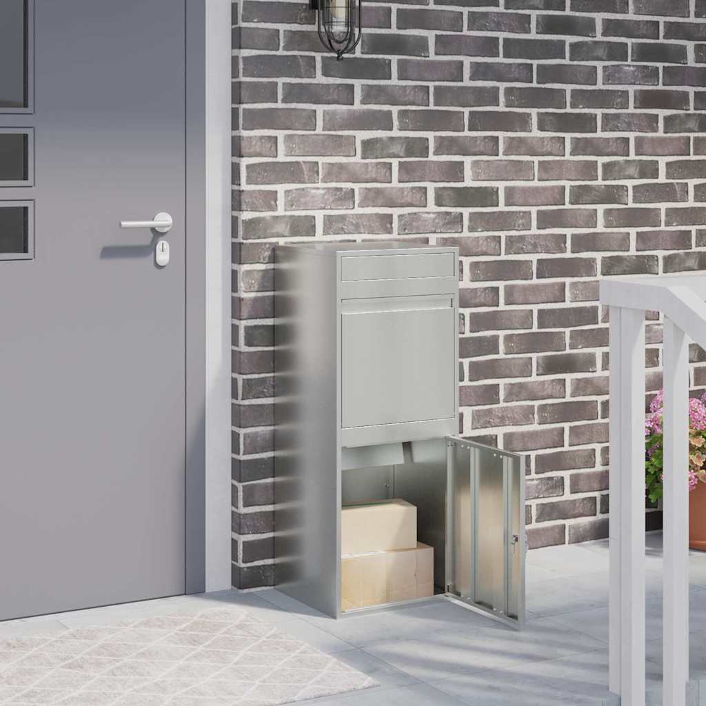 Cassetta per pacchi Nero 41 x 38 x 103 cm Acciaio zincato 874938