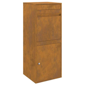 Cassetta per pacchi Ruggine 41 x 38 x 103 cm acciaio corten 874939