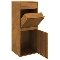 Cassetta per pacchi Ruggine 41 x 38 x 103 cm acciaio corten 874939