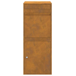 Cassetta per pacchi Ruggine 41 x 38 x 103 cm acciaio corten 874939
