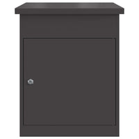 vidaXL Cassetta per pacchi Nero 44 x 35 x 59 cm Acciaio