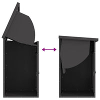vidaXL Cassetta per pacchi Nero 44 x 35 x 59 cm Acciaio