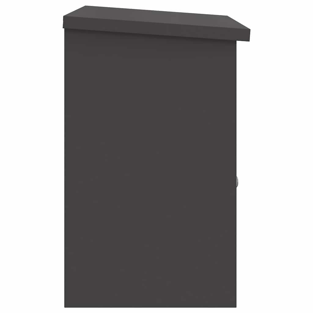vidaXL Cassetta per pacchi Nero 44 x 35 x 59 cm Acciaio