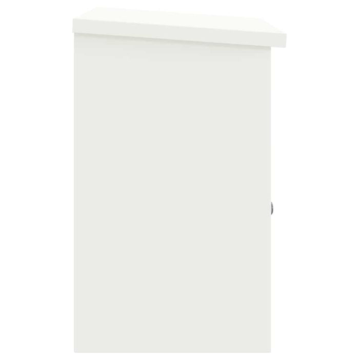 vidaXL Cassetta per pacchi Bianco 44 x 35 x 59 cm Acciaio