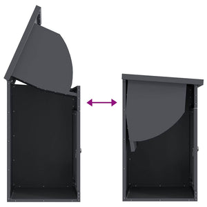 Cassetta per pacchi Antracite 44 x 35 x 59 cm Acciaio 874942