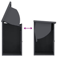 vidaXL Cassetta per pacchi Antracite 44 x 35 x 59 cm Acciaio