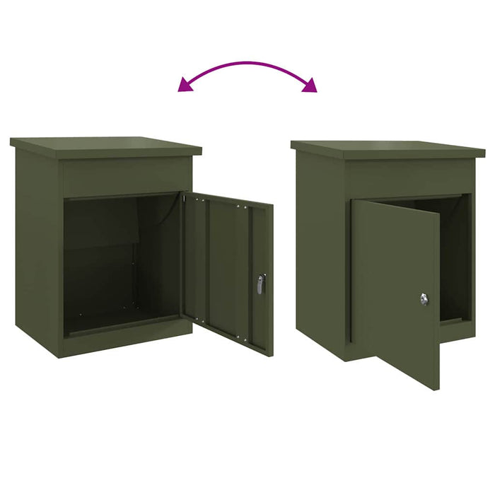 Cassetta per pacchi Oliver verde 44 x 35 x 59 cm Acciaio 874943