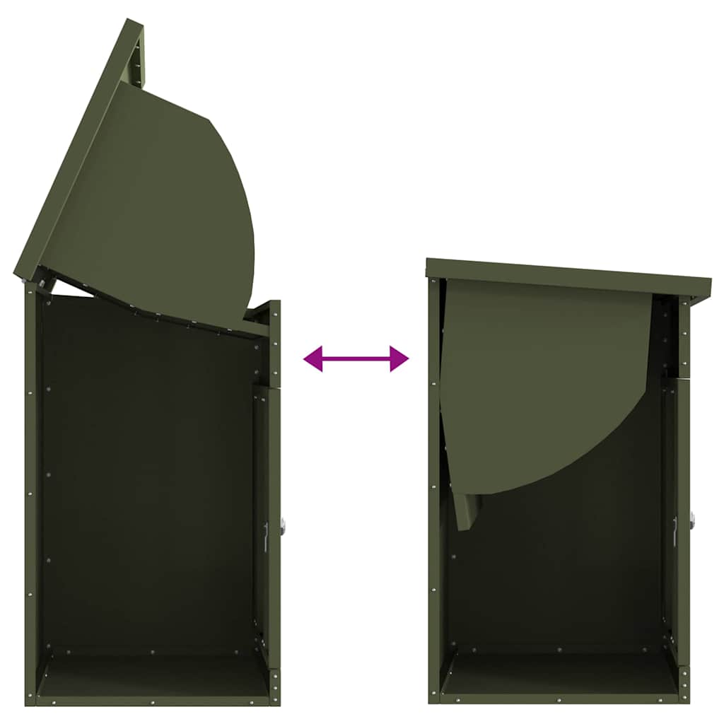 Cassetta per pacchi Oliver verde 44 x 35 x 59 cm Acciaio 874943