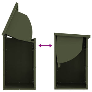Cassetta per pacchi Oliver verde 44 x 35 x 59 cm Acciaio 874943