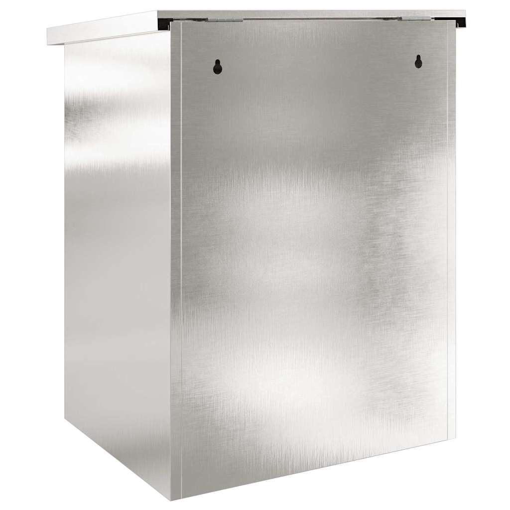 Cassetta per pacchi Nero 44 x 35 x 59 cm Acciaio inossidabile 874944