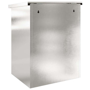 Cassetta per pacchi Nero 44 x 35 x 59 cm Acciaio inossidabile 874944