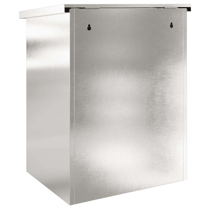 Cassetta per pacchi Nero 44 x 35 x 59 cm Acciaio inossidabile 874944