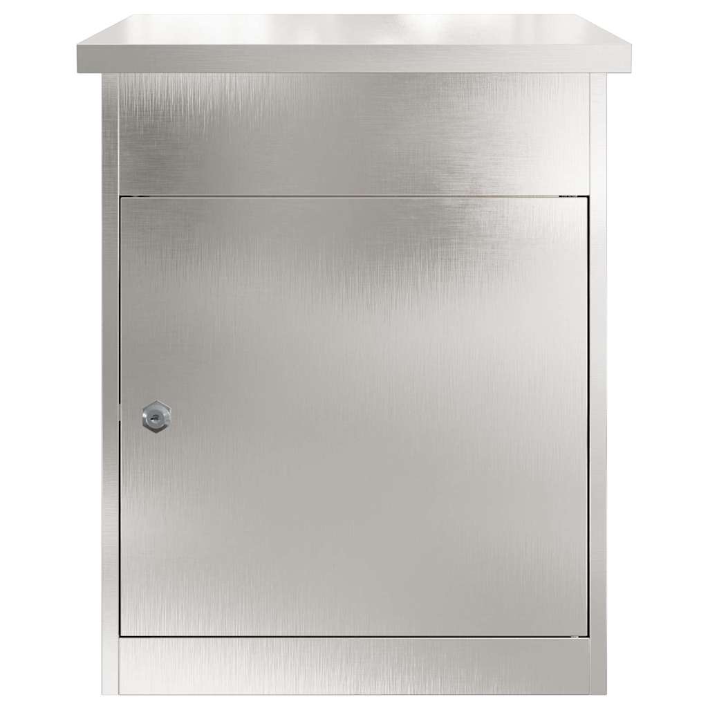 Cassetta per pacchi Nero 44 x 35 x 59 cm Acciaio inossidabile 874944