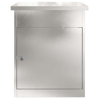 Cassetta per pacchi Nero 44 x 35 x 59 cm Acciaio inossidabile 874944