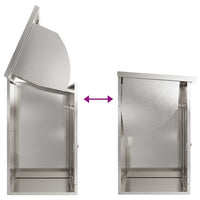 Cassetta per pacchi Nero 44 x 35 x 59 cm Acciaio inossidabile 874944