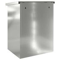 vidaXL Cassetta per pacchi Nero 44 x 35 x 59 cm Acciaio zincato