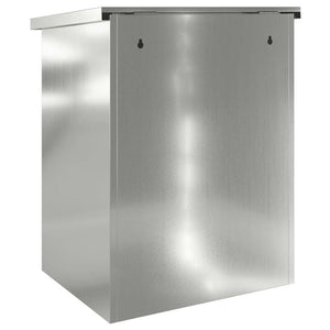 vidaXL Cassetta per pacchi Nero 44 x 35 x 59 cm Acciaio zincato