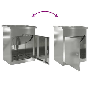 Cassetta per pacchi Nero 44 x 35 x 59 cm Acciaio zincato 874945