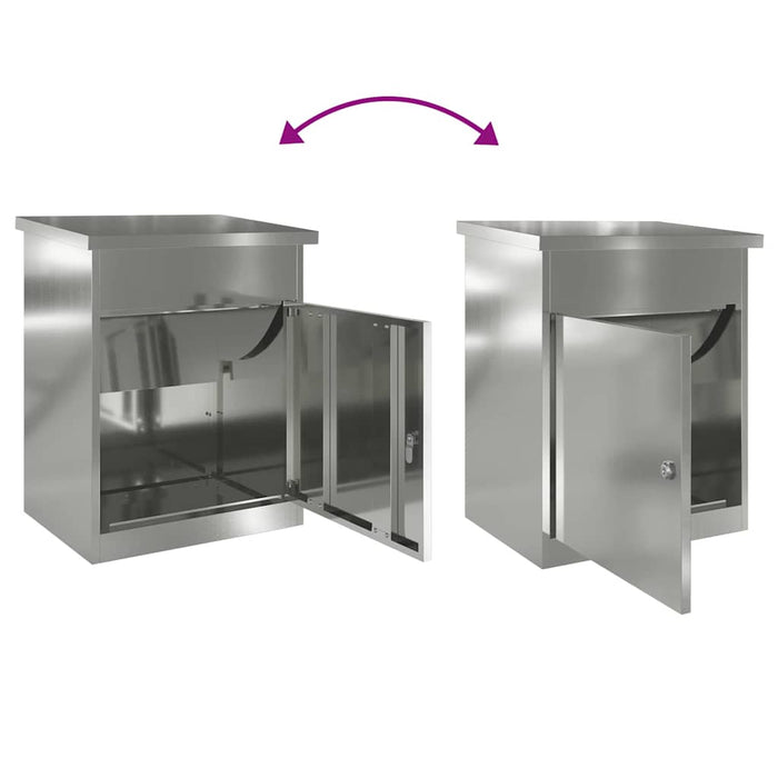 Cassetta per pacchi Nero 44 x 35 x 59 cm Acciaio zincato 874945