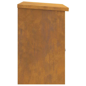 Cassetta per pacchi Ruggine 44 x 35 x 59 cm acciaio corten 874946