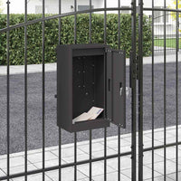 cassetta postalepastkastei Nero 30 x 23 x 55 cm Acciaio 874947
