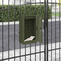 cassetta postalepastkastei Oliver verde 30 x 23 x 55 cm Acciaio 874950