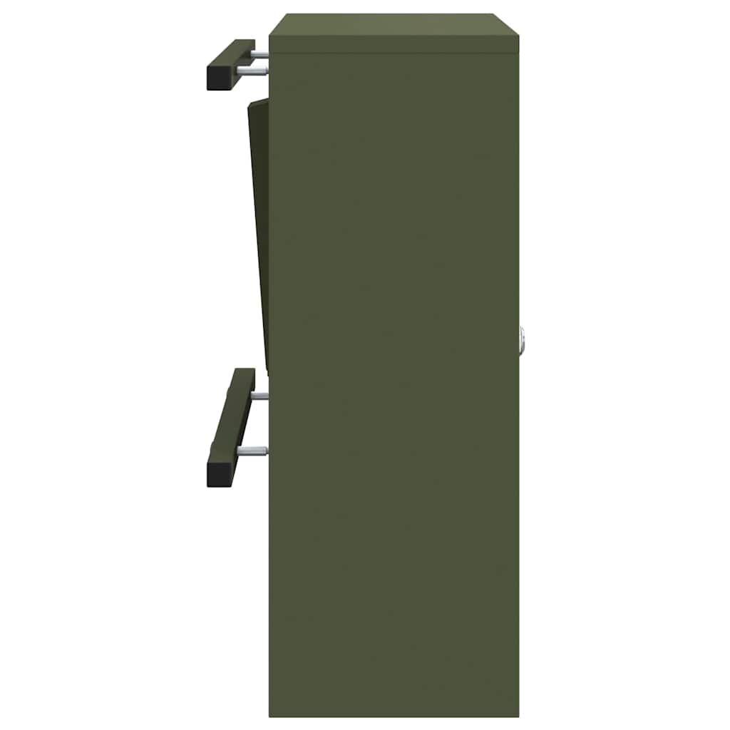 vidaXL cassetta postalepastkastei Oliver verde 30 x 23 x 55 cm Acciaio