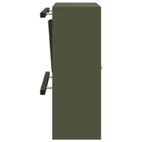 vidaXL cassetta postalepastkastei Oliver verde 30 x 23 x 55 cm Acciaio
