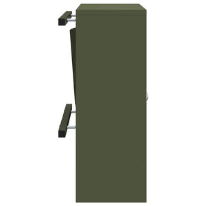 vidaXL cassetta postalepastkastei Oliver verde 30 x 23 x 55 cm Acciaio