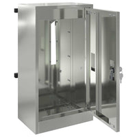 vidaXL cassetta postalepastkastei Nero 30 x 23 x 55 cm Acciaio zincato