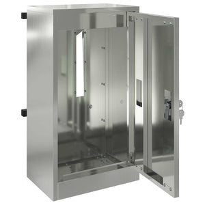 vidaXL cassetta postalepastkastei Nero 30 x 23 x 55 cm Acciaio zincato