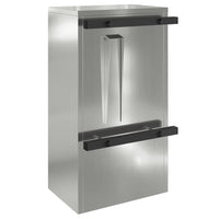 vidaXL cassetta postalepastkastei Nero 30 x 23 x 55 cm Acciaio zincato