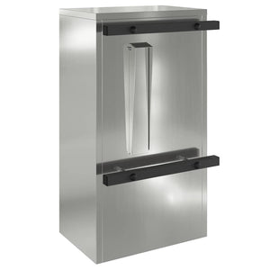 vidaXL cassetta postalepastkastei Nero 30 x 23 x 55 cm Acciaio zincato