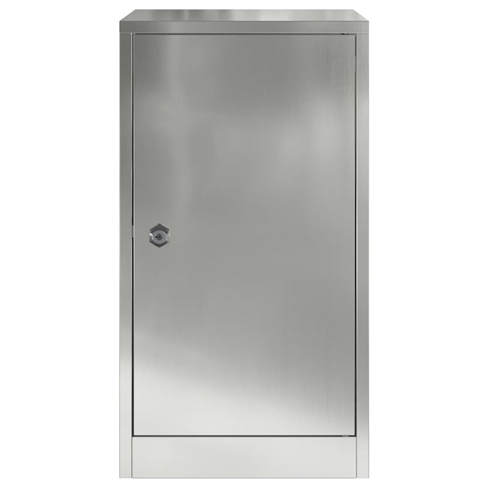 vidaXL cassetta postalepastkastei Nero 30 x 23 x 55 cm Acciaio zincato