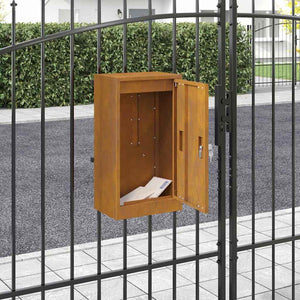 vidaXL cassetta postalepastkastei Ruggine 30 x 23 x 55 cm