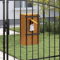 vidaXL cassetta postalepastkastei Ruggine 30 x 23 x 55 cm
