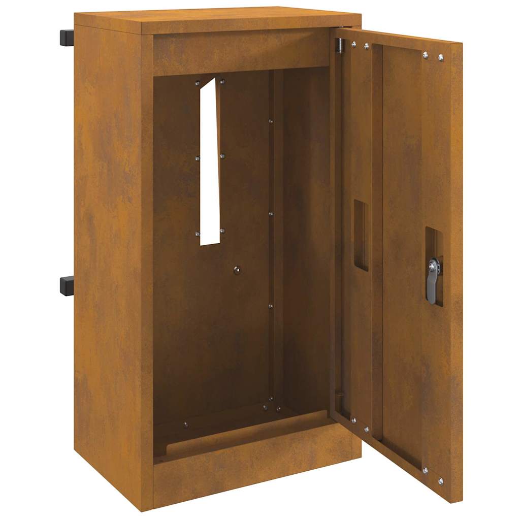 vidaXL cassetta postalepastkastei Ruggine 30 x 23 x 55 cm