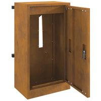 vidaXL cassetta postalepastkastei Ruggine 30 x 23 x 55 cm